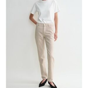 Toteme low rise taper jeans in smoke